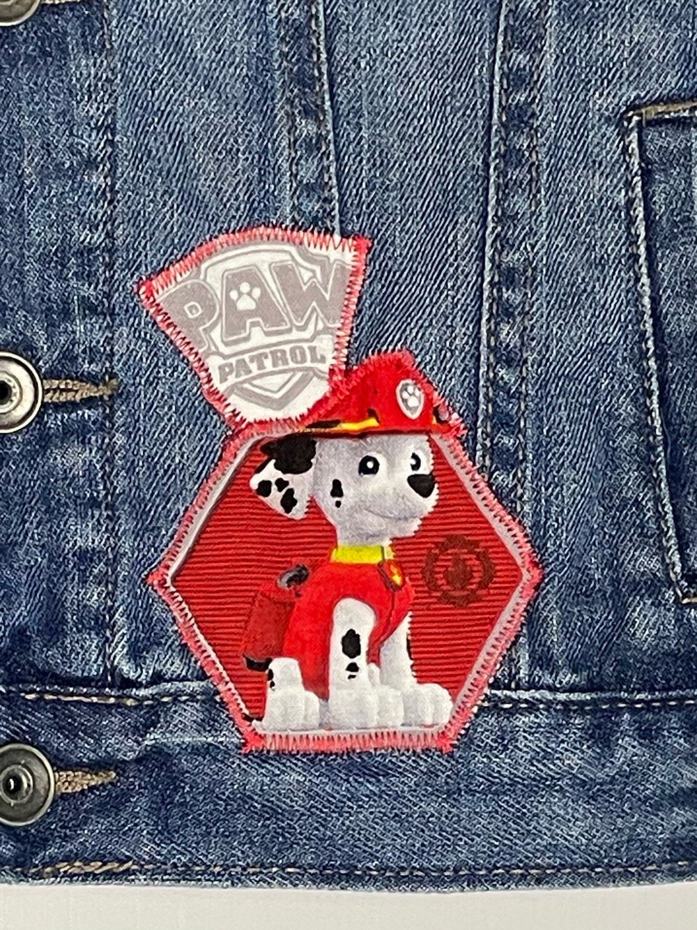 The Children's Place Paw Patrol Classic Trucker Style Denim Jean Jacket Snaps 4T - Picture 4 of 13